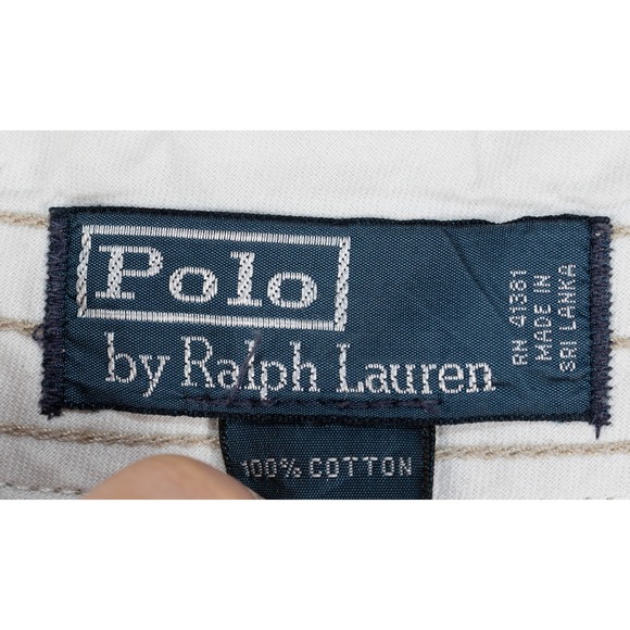 Polo Ralph Lauren Khaki Cargo Shorts Mens 100% Cotton Size 40 Casual - Picture 3 of 10